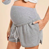NEW  Shorts sueltos ajustables de cintura regular y cintura alta, casuales y juveniles para embarazadas