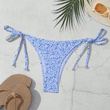 Swim Bottom del bikini de estampado floral para mujer para vacaciones en la playa