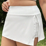 NEW  EZwear Plus Size White Mini Skirt