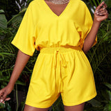 Slayr New Summer Loose Jumpsuit Shorts-C For Vacation