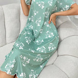 Mujeres Vestido de dormir camiConjuntoa con estampado floral simple