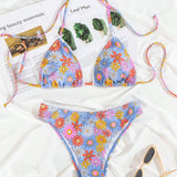 NEW  Swim Vcay Traje de bano bikini sexy para mujer con estampado floral, derechos de autor adquiridos