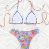 NEW  Swim Vcay Traje de bano bikini sexy para mujer con estampado floral, derechos de autor adquiridos