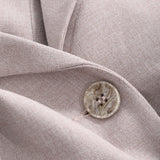 DAZY Mujeres verano unicolor solapa manga corta blazer chaqueta y falda de longitud media plisada traje elegante