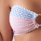 NEW  Swim Mod Conjunto de bikini estampado para mujer con estilo de vacaciones (estampados aleatorios)