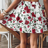 Frenchy Falda plisada de verano con estampado floral