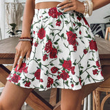 Frenchy Falda plisada de verano con estampado floral