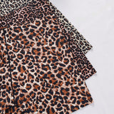 3 piezas de bragas comodas, elasticas, sin costuras, con estampado de leopardo transpirable y sin rastro con angulos planos