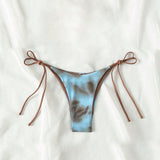 Swim Falda de playa impresa para cubrir traje de bano degradado Tie Dye para mujer