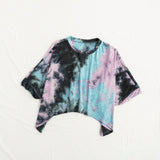 Camiseta suelta de verano para mujer con tie-dye