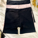 Pantalones cortos de seguridad comodos de unicolor para mujeres, paquete de 3