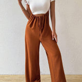 NEW  Essnce Women Solid Color Simple Strap Linen Jumpsuit Mother Day Outfit Linen Pants Summer Outfits