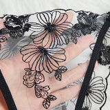 NEW Conjunto de Sujetador y Panty Negro Clasico Seductor y Sexy para Mujeres, 2 Piezas