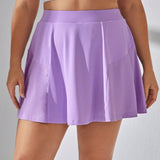 Sport Gameset Falda-pantalon (skort) deportiva casual de primavera-verano en talla grande con cinturilla estampada