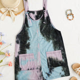 WYWH Women Summer Vacation Casual Tie-Dye Sling Jumpsuit