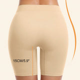 SXY 2paquete Shorts de Biker de Cintura Ancha Solidos, para usar debajo de vestidos para mujer, calzoncillos tipo boxers sin costuras antirozaduras y suaves para mujeres