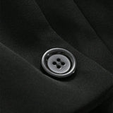 DAZY Set de blazer corto de manga abullonada y falda lapiz con abertura, 2 piezas