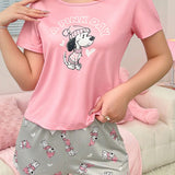 Conjunto de pijama de mujer en tela de seda de leche digital impresa de 140g (PJS4)