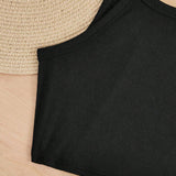 VCAY Conjunto de dos piezas de primavera y verano para mujeres AB: camiseta sin mangas con tirantes finos + falda envolvente estampada tropical.