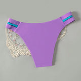Swim Vcay Braguita de bikini tejida y con bloqueo de color para mujer, ideal para vacaciones en la playa