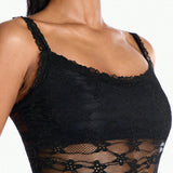 BAE Body de encaje negro transparente de Victoria Secret para el verano, traje de bano de mujer para el concierto del pais y 4 de julio