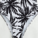 Swim Mujeres traje de bano de una pieza con estampado aleatorio para playa en verano