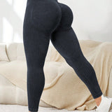 Pantalones de yoga y leggings deportivos de talla grande para mujer, control de barriga con cintura alta lavada a la arena, pantalones largos