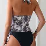 Swim Lushore Bikini de dos piezas con estampados aleatorios, de moda para mujeres