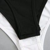 EZwear Conjunto de dos piezas de body sin mangas con detalles plisados y tirantes