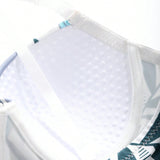 DAZY Conjunto de sosten ajustable con estampado tropical y aros laterales para reducir visualmente la cintura