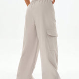 Coolane Pantalones de verano para mujer con grandes bolsillos, pantalones casuales