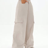 Coolane Pantalones de verano para mujer con grandes bolsillos, pantalones casuales