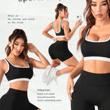 Sport Easify Conjunto de sujetador deportivo y leggings de verano con estilo juvenil y energetico para ejercicios de yoga sexy y activos