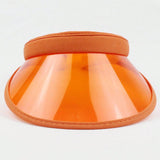 1 pieza de Sombrero de visera transparente de PVC de nuevo diseno con colores de dulces para hombres y mujeres, sombrero de a para playa, ciclismo y viajes durante el verano.