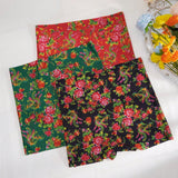 NEW 3 piezas de pantalones capri elasticos de mujer con estampado floral multicolor con ropa interior de cuatro esquinas