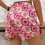 VCAY Shorts de estilo floral para mujer con diseno ideal para vacaciones