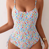 Swim Traje de bano floral "Ditsy" de una sola pieza para mujer con tirantes, ideal para vacaciones en la playa