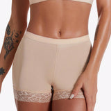 Panties de control con cojin levanta gluteos para mujer, ropa interior sexy con encaje de cintura alta, shorts de control de abdomen