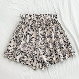 WYWH Shorts florales de cintura alta para vacaciones y uso casual