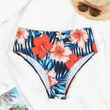 Swim Lushore Bottom del bikini estampado floral para mujeres, impresion aleatoria de diseno de flores para vacaciones