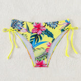 Swim Vcay Bottom de moda de traje de bano para vacaciones en la playa de mujer, patron floral al azar