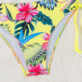 Swim Vcay Bottom de moda de traje de bano para vacaciones en la playa de mujer, patron floral al azar