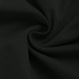 EZwear Top negro de hombro oblicuo con dobladillo irregular con letras inglesas