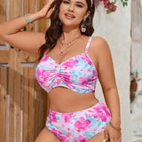 Swim Curve Conjunto de dos piezas de traje de bano para tallas grandes, disponible en varios colores