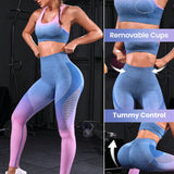 Sport Seamluxe Conjunto deportivo de ombre de espalda nadador con abertura