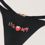 Conjunto de 7 tangas sexys con estampado de corazon para mujeres