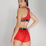 Conjunto de Brasier deportivo y ropa interior para mujeres, conjunto de top y shorts deportivos para ciclismo