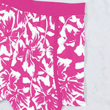 Swim Lushore Conjunto de top halter de color solido para playa de verano con fondos de tankini de estampado de flores