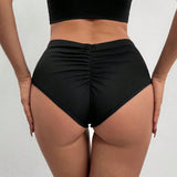 Sport Easify Shorts sexy para yoga, fitness profesional con espalda fruncida, shorts de entrenamiento de alta intensidad