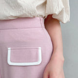 FRIFUL Shorts de cintura alta de encaje dulce de moda de verano para mujer
